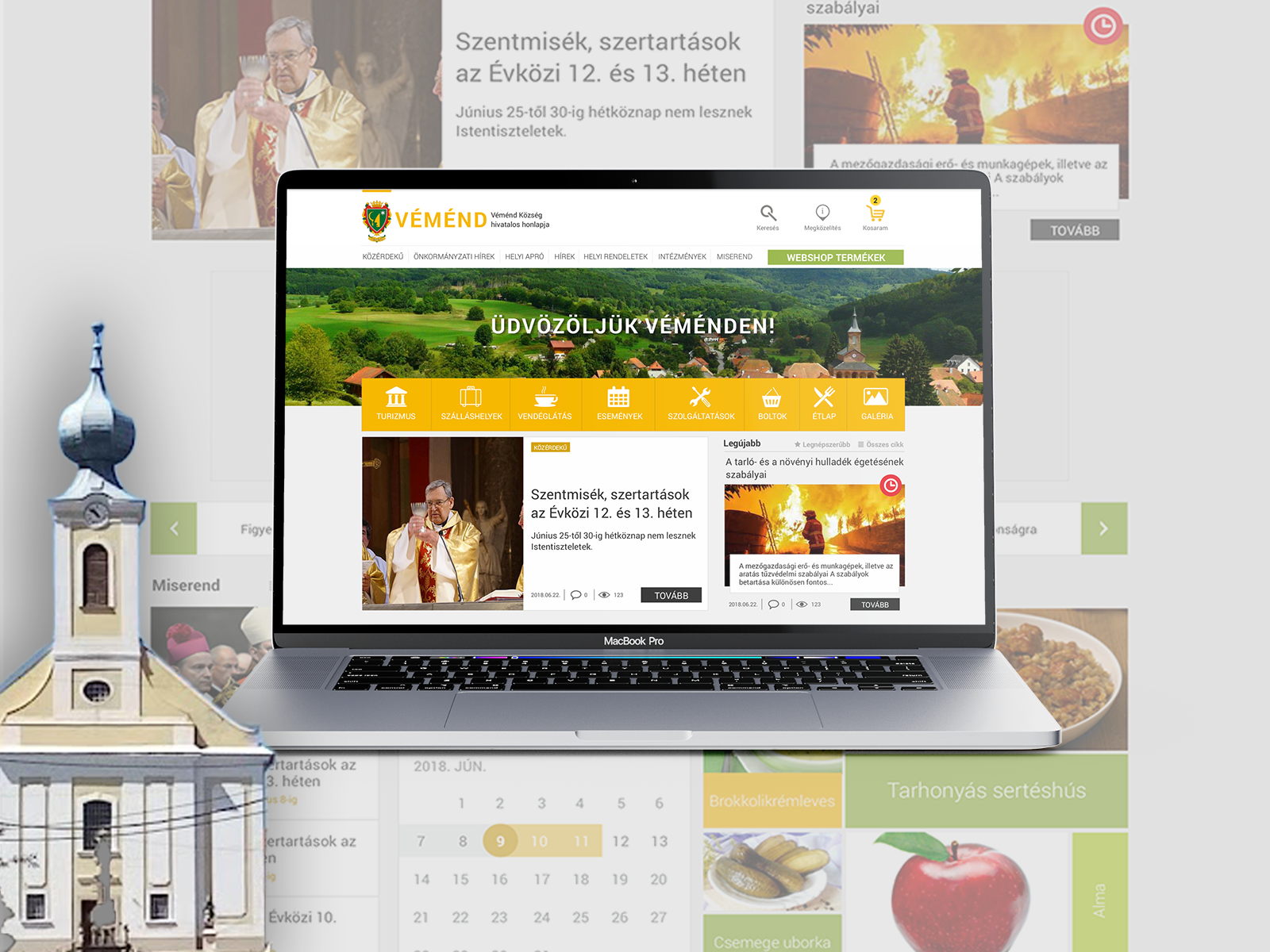 Véménd Önkormányzati weboldal